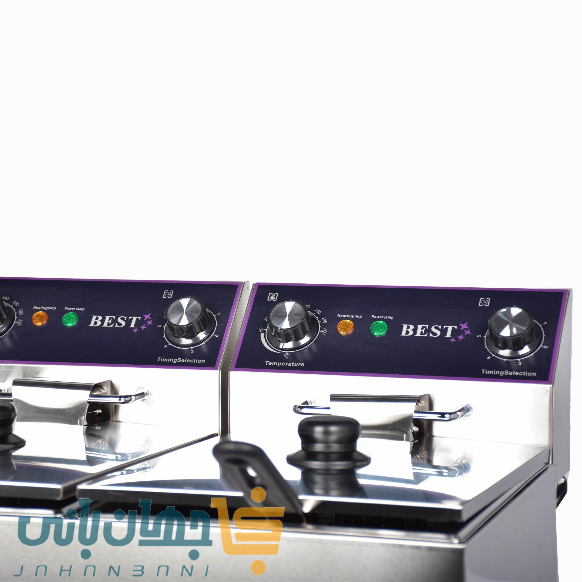 سرخ کن برقی 6 6 لیتری BEST دو لگن مدل PFC-82D