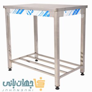میز کار استیل ۶۵×۱۲۰ سانتی‌متر برند جهان بانی