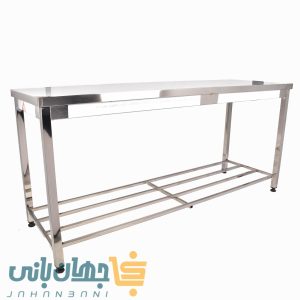 میز کار استیل ۶۵×۱۹۰ سانتیمتر برند جهان بانی