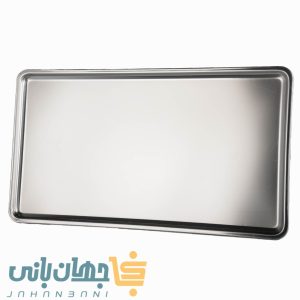 "سینی قنادی استیل 28×49 سانتی‌متر با ضخامت 0.8 میلی‌متر" "سینی قنادی استیل 32×54 سانتی‌متر با ضخامت 0.7 میلی‌متر"