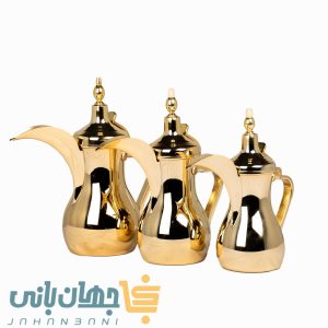 دله قهوه استیل طلایی