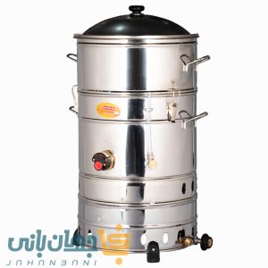 بخارپز صنعتی ذرت پز درب مخروطی (قابلمهای) – سایز ۳۵ و ۴۰ سانت