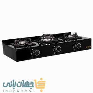 اجاق گاز رومیزی شیشه‌ای Shooa با ۳ شعله
