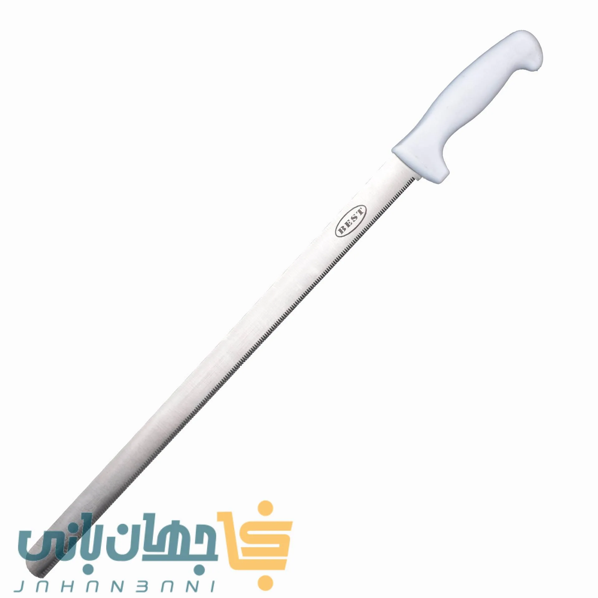 چاقو اره ای فانتزی دسته سفید بست 35 و 39 سانت