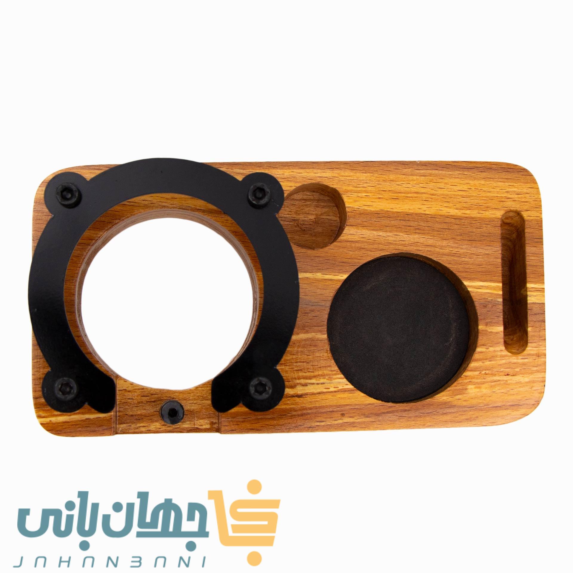 استند پرتافیلتر چوبی 4 خانه سایز 51 و 58 جهان بانی
