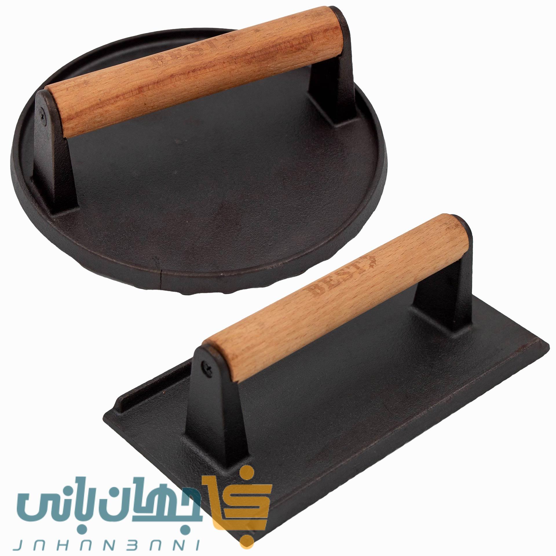 پرس برگر (اسمش) شیار دار تفلون بست